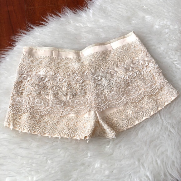 Short Floral Lace Beige Size S Sans Souci - Picture 4 of 6